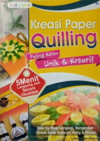 Kreasi Paper Quilling Paling Keren Unik & Kreatif